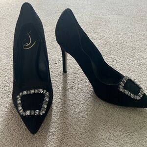 Sam Edelman Harriett Black Suede Heel